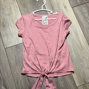 Lily Bleu Blush Pink Tie-Front Tee